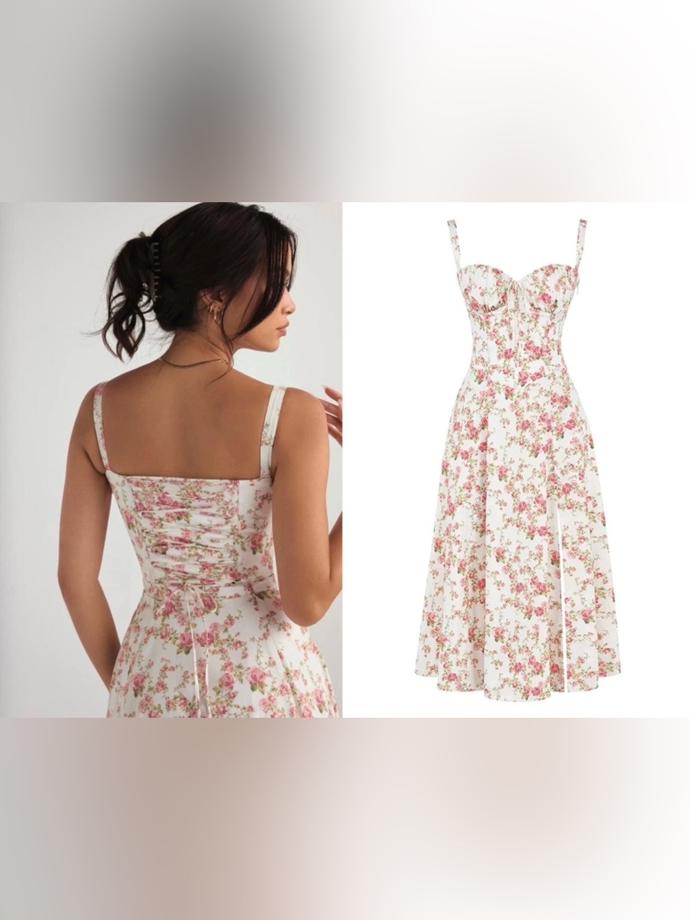 House of CB Carmen Dress Rose - Picture 2 of 14